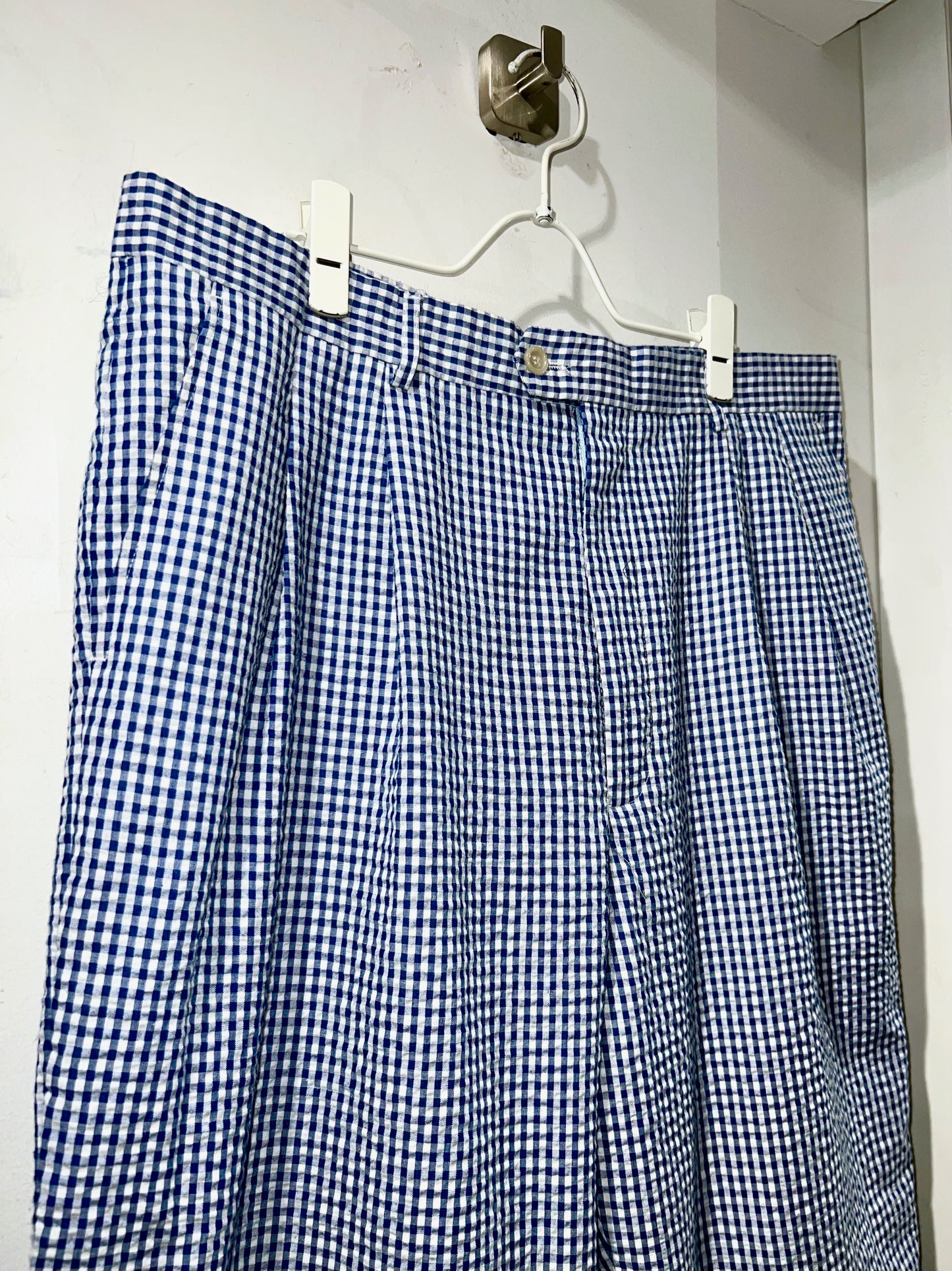 Old Seersucker Wide Slacks