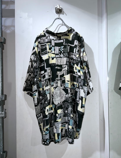 Old Abstract Rayon Shirt