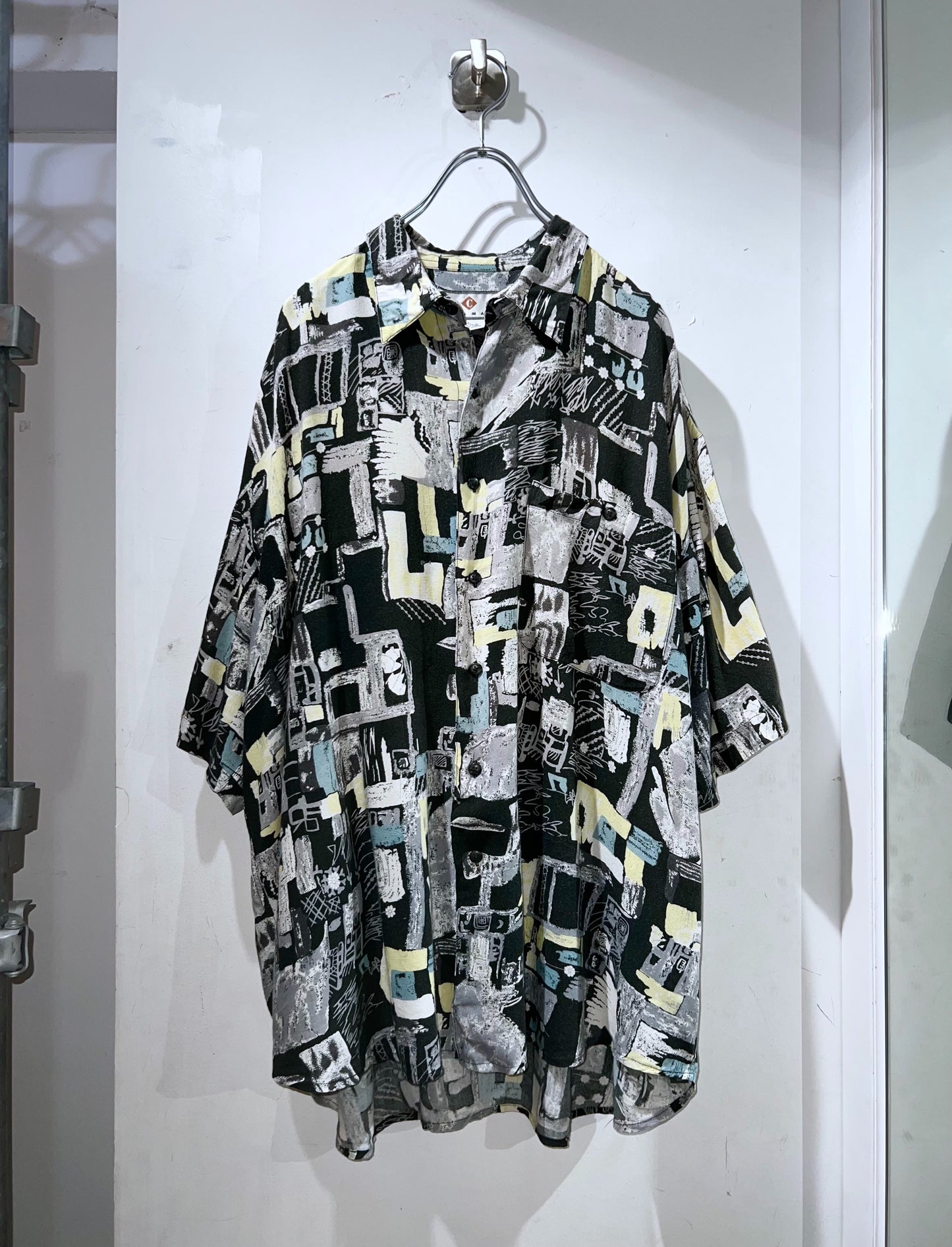 Old Abstract Rayon Shirt