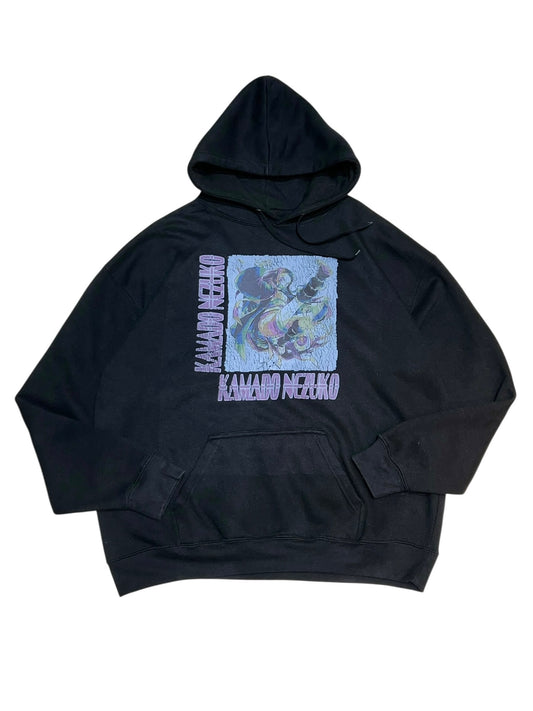Kamado Nezuko Crack Print Boxy Hoodie