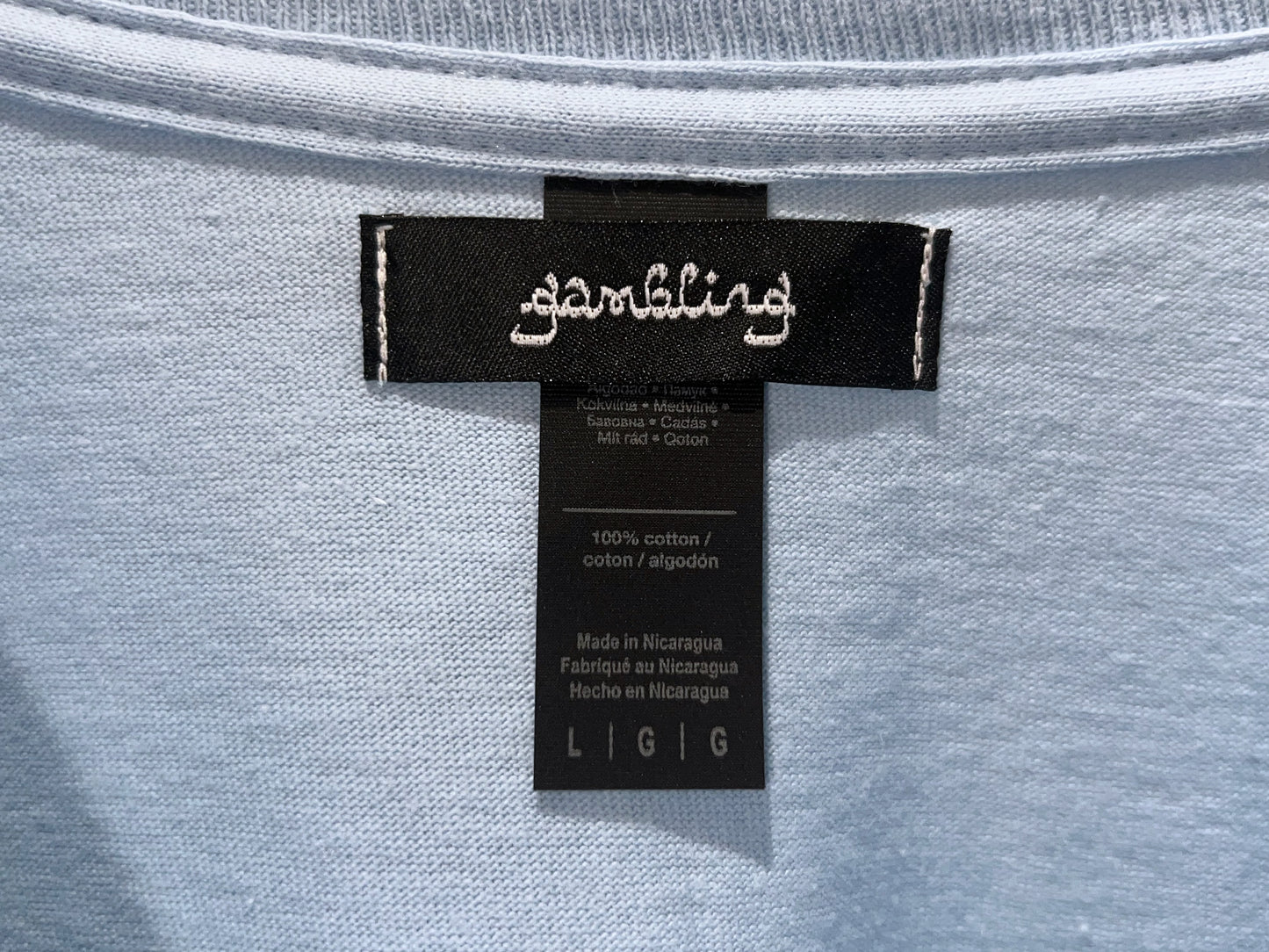 GAMBLING™︎ SELF-PITY L/S TEE BLU