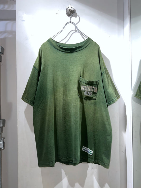 Old Discus Distressed Pocket Tee