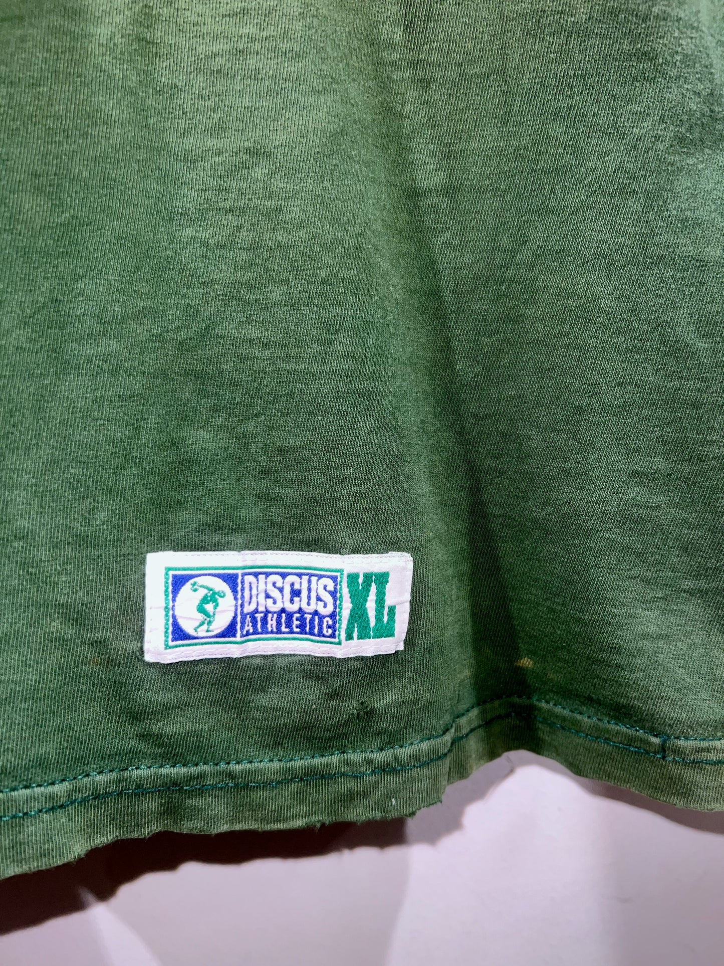 Old Discus Distressed Pocket Tee