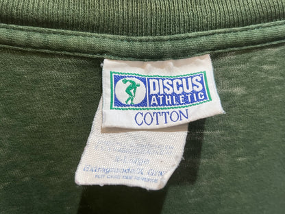 Old Discus Distressed Pocket Tee