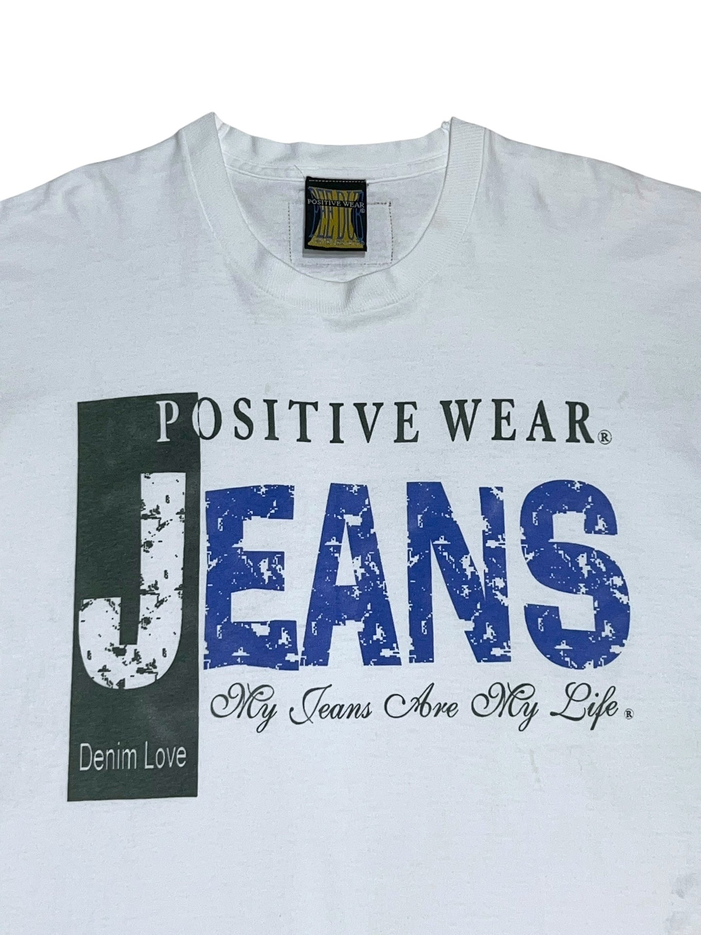 00s Positive Wear Jeans Printed T-shirt