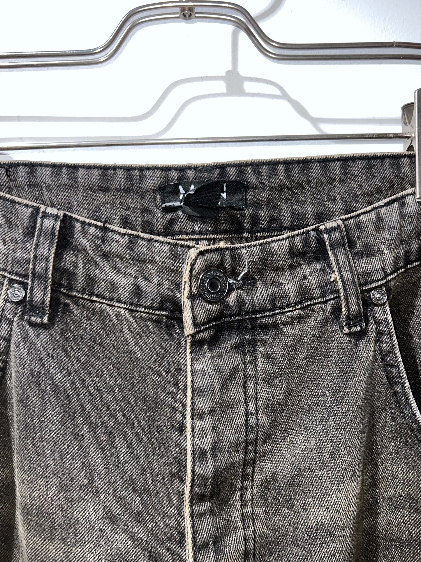 Soft Faded Distressed Baggy Jeans