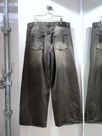 Soft Faded Distressed Baggy Jeans