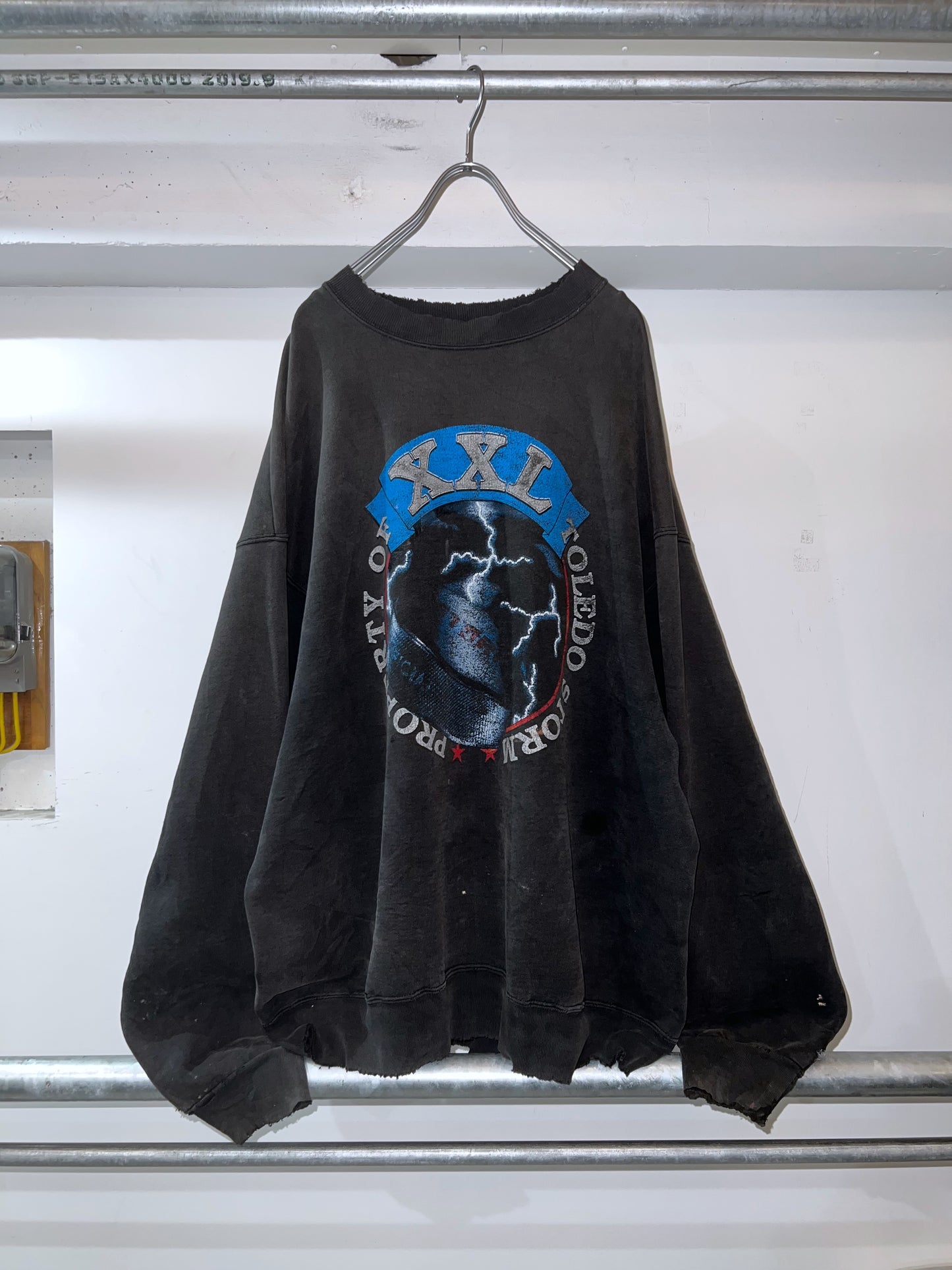 90s Fruit of the Loom Sunfaded Sweat Shirt Toredo Storm