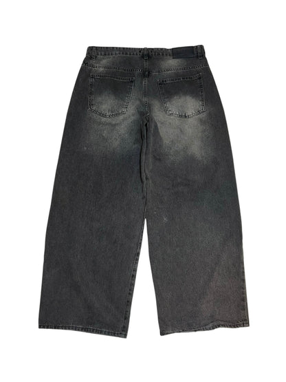 Soft Faded Distressed Baggy Jeans
