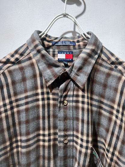 Old TOMMY HILFIGER Rayon Plaid Shirt
