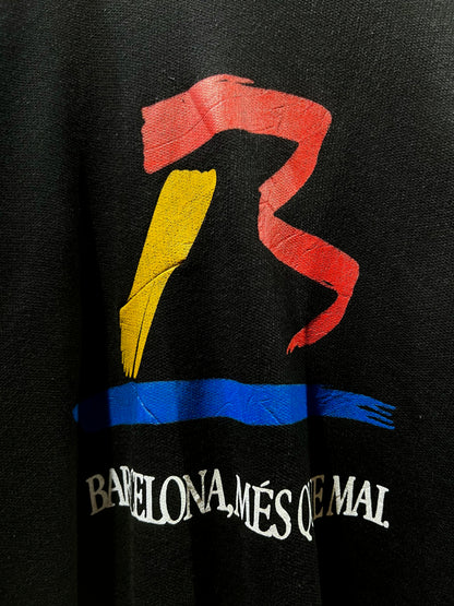 Vintage Barcelona Unity Print Sweatshirt