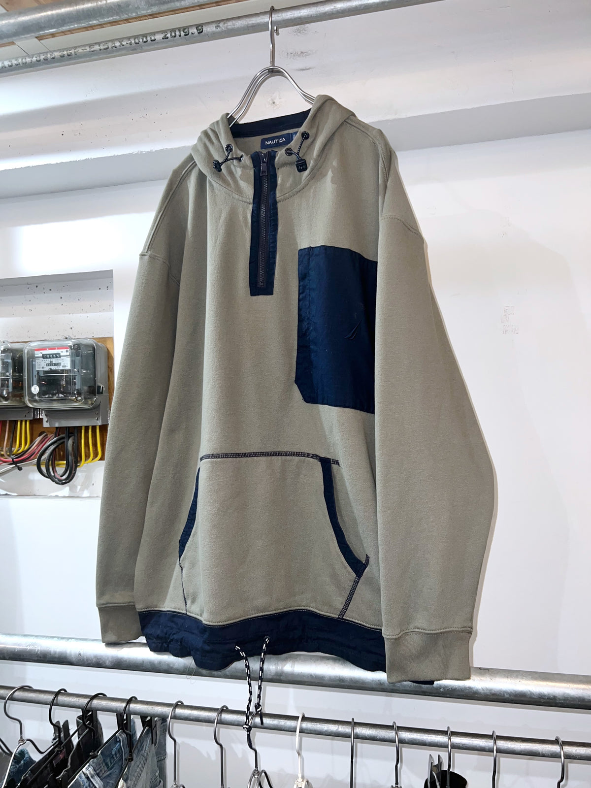 Nautica 1/4 Zip Design Hoodie