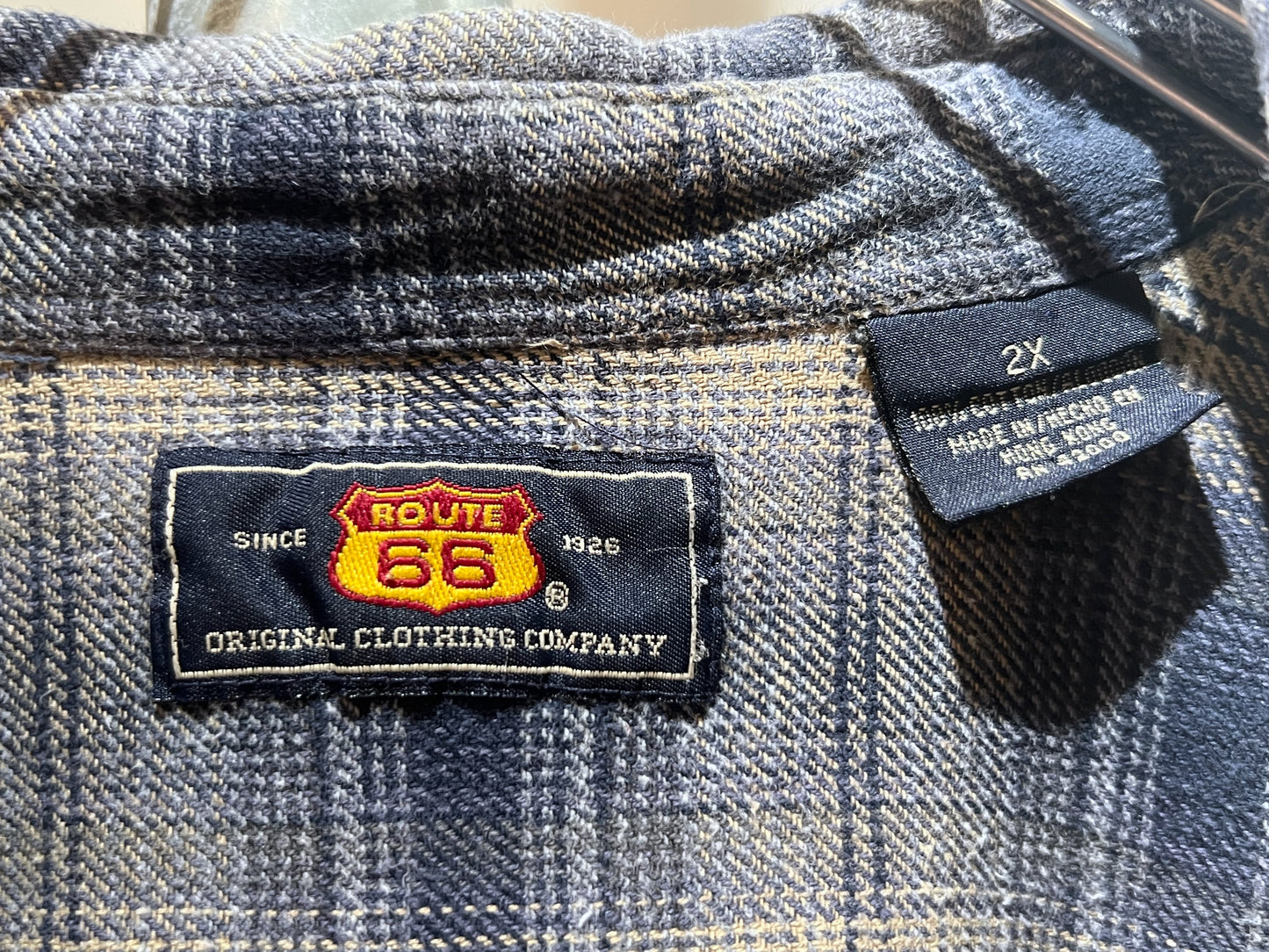 90's Vintage Route 66 Heavyweight Flannel Shirt