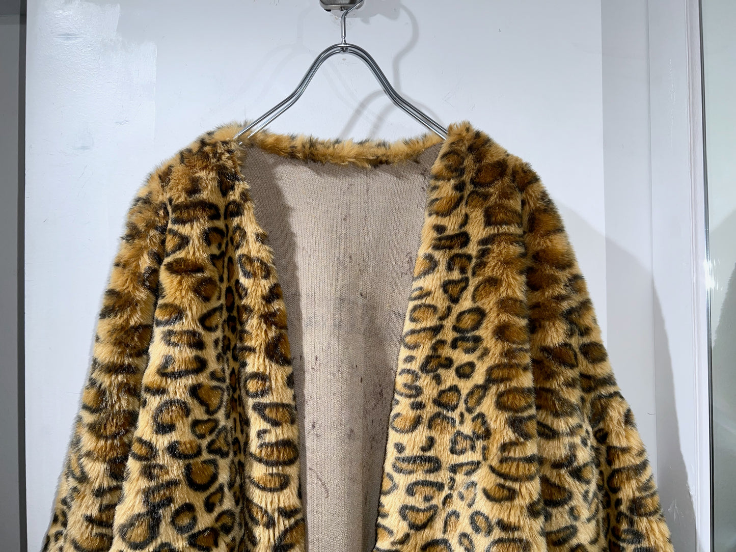 80's Vintage Leopard Fur Jacket