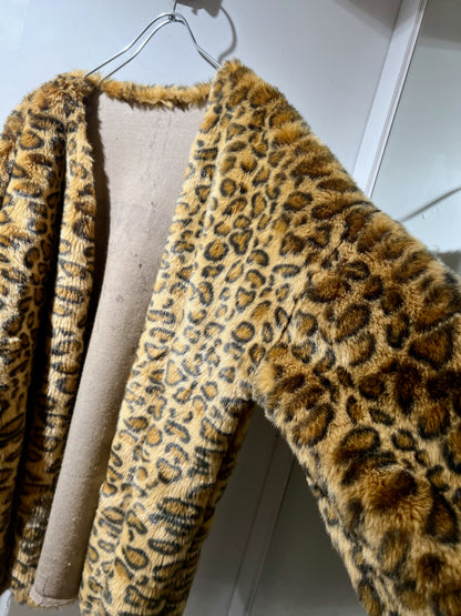 80's Vintage Leopard Fur Jacket