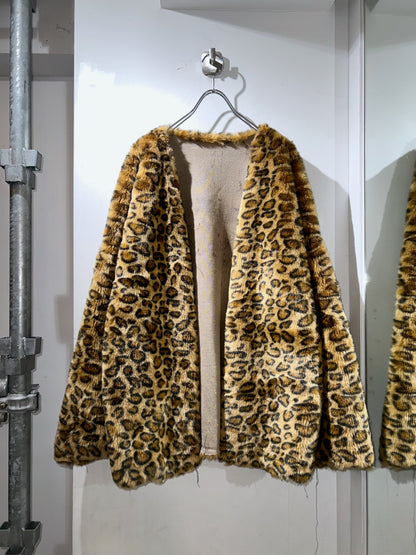 80's Vintage Leopard Fur Jacket