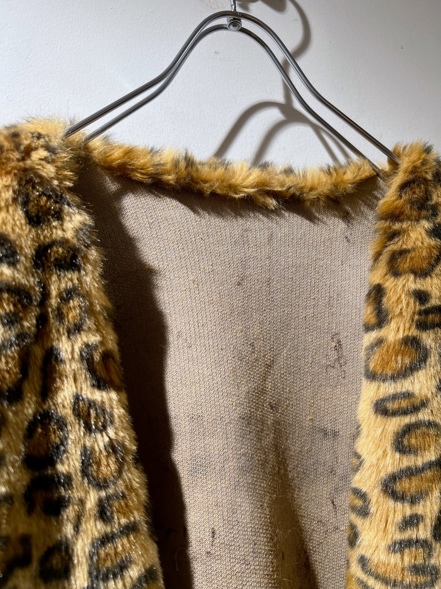 80's Vintage Leopard Fur Jacket
