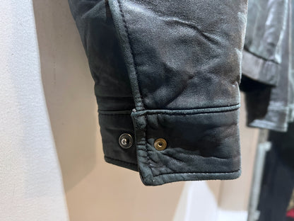 Vintage Bernardo Faded Leather Zip-Up Jacket