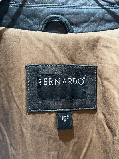 Vintage Bernardo Faded Leather Zip-Up Jacket