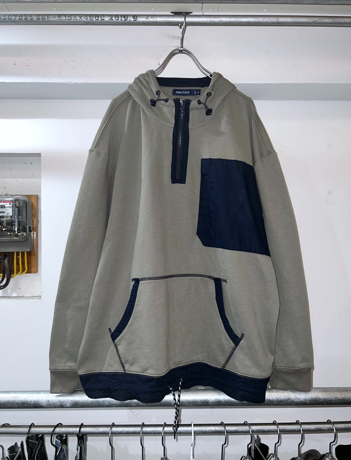 Nautica 1/4 Zip Design Hoodie