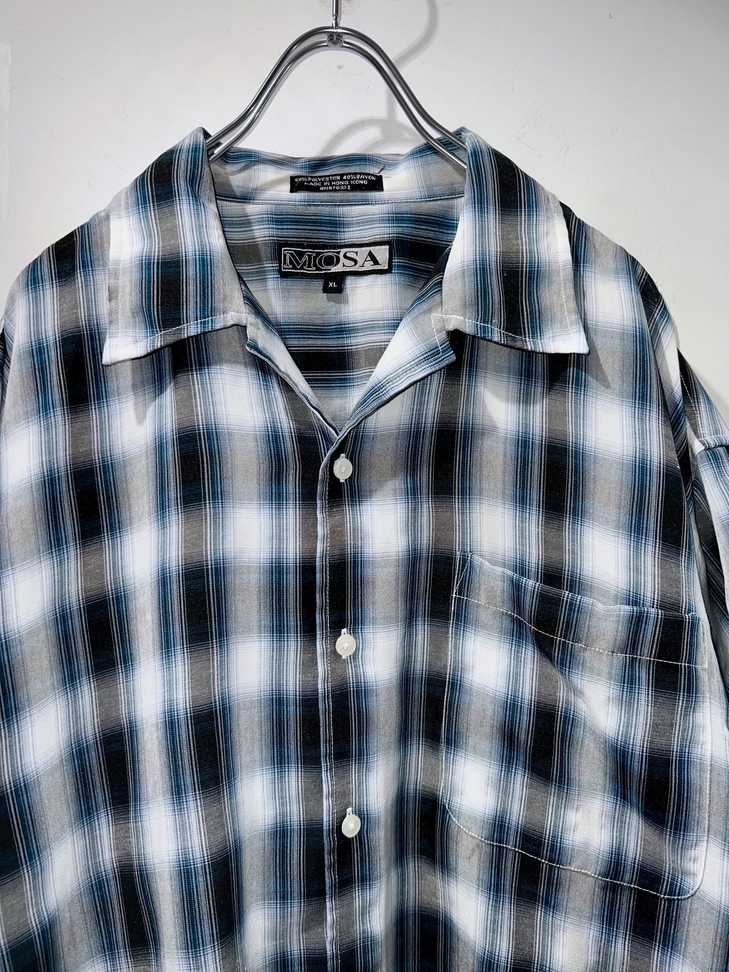 00s Oversized Ombre Check Shirt