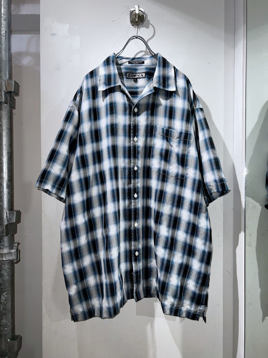 00s Oversized Ombre Check Shirt