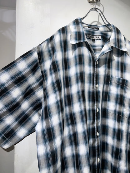 00s Oversized Ombre Check Shirt