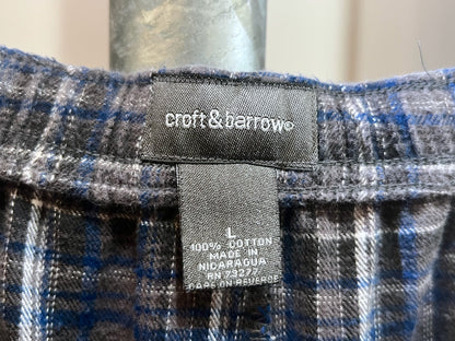 Croft & Barrow Flannel Wide Easy Pants