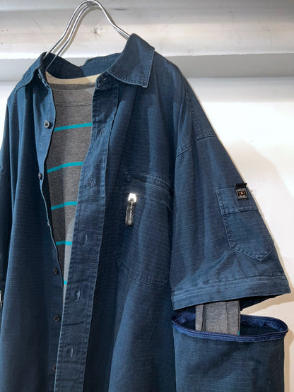 00s WEAR FIRST Ripstop 2Way Zip-Off Shirt