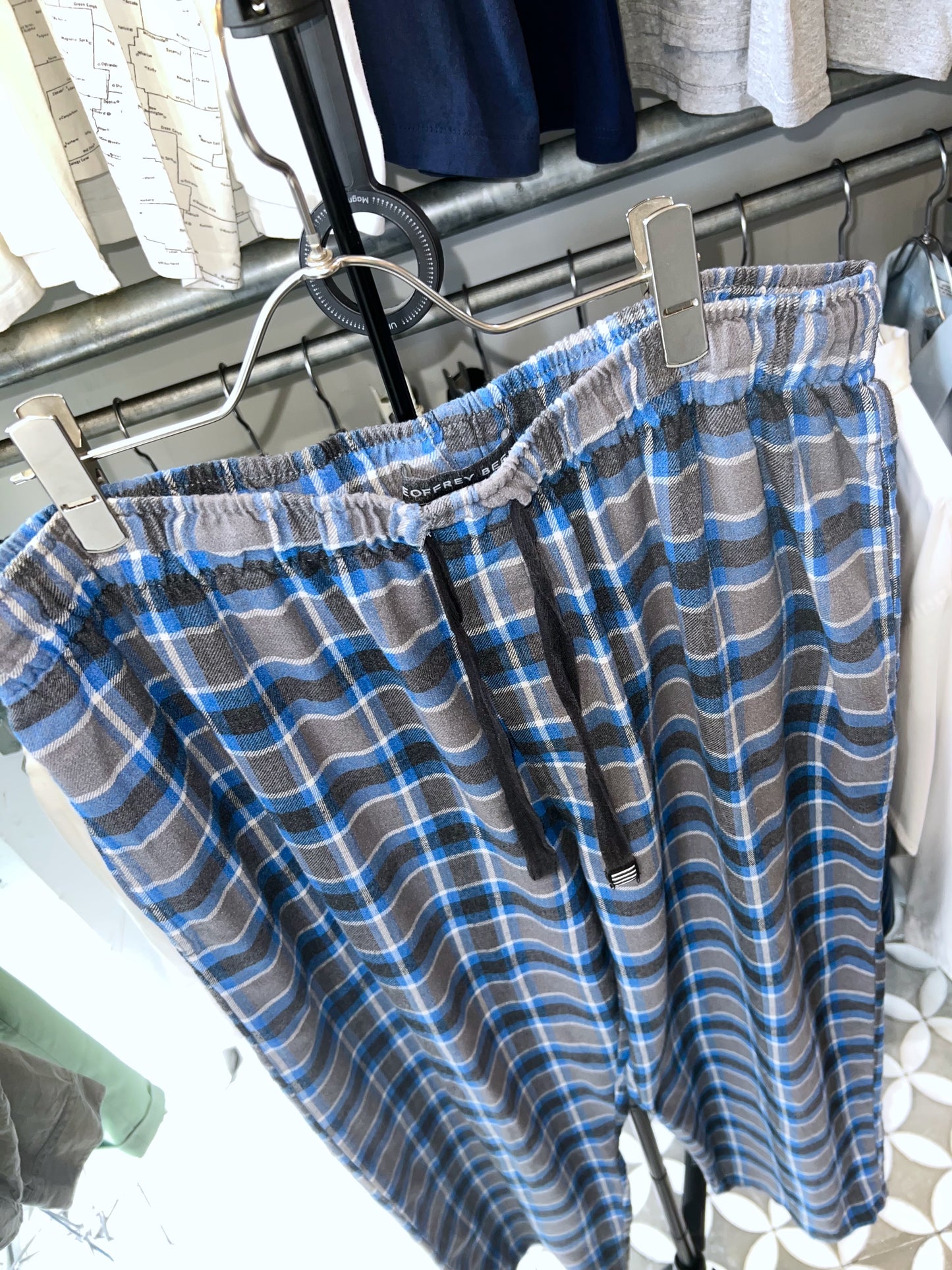 Geoffrey Beene Plaid Wide EZ Pants