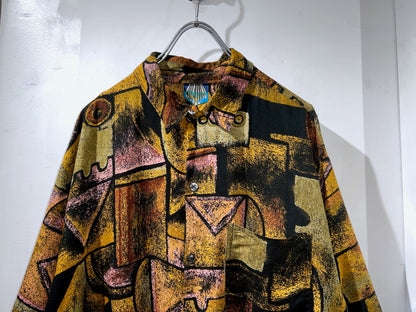 Vintage Abstract Rayon Shirt