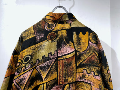 Vintage Abstract Rayon Shirt