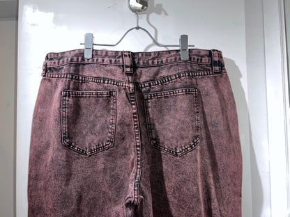 Pink Stonewash Baggy Denim Pants