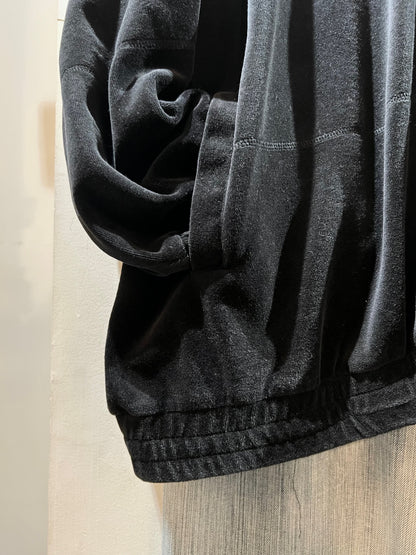 00s Mecca Oversized Velour Zip Up Hoodie