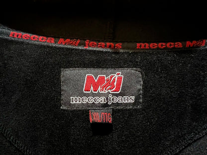 00s Mecca Oversized Velour Zip Up Hoodie