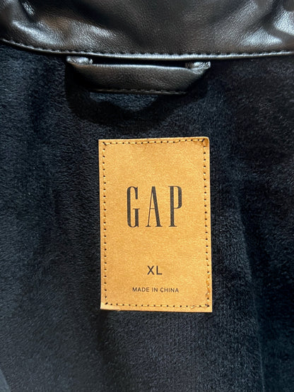 GAP PU Leagher Oversized Boxy Shirt Jacket