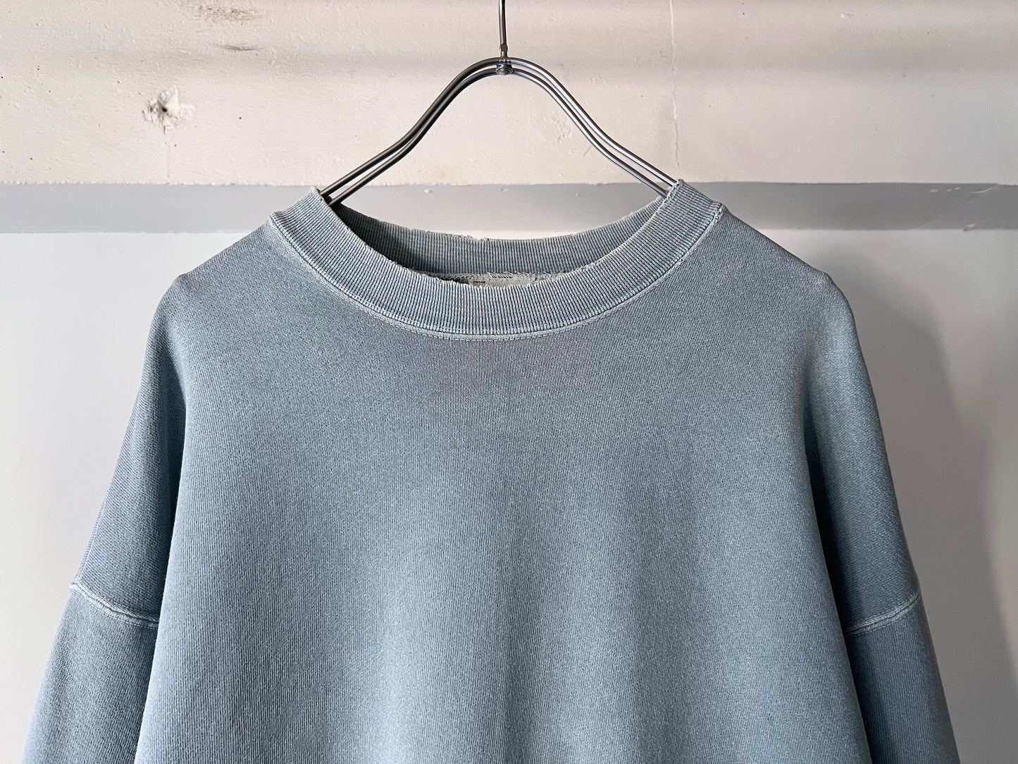 vintage Pigment Dye Crew Neck Sweatshirt