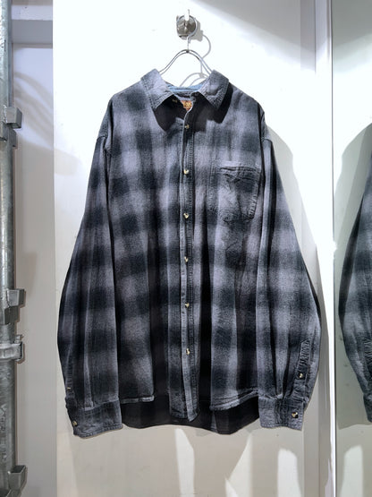 Old Lincoln Cotton Ombre Check Shirt