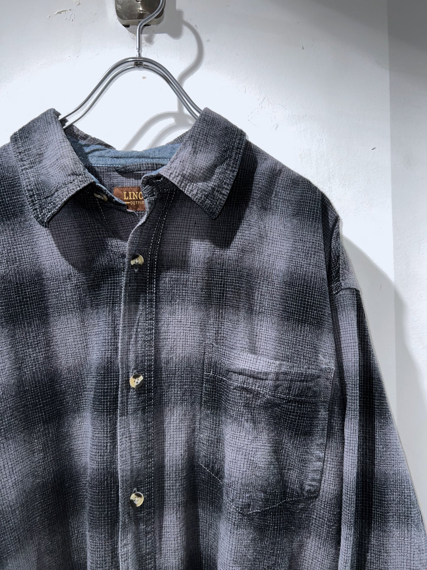 Old Lincoln Cotton Ombre Check Shirt