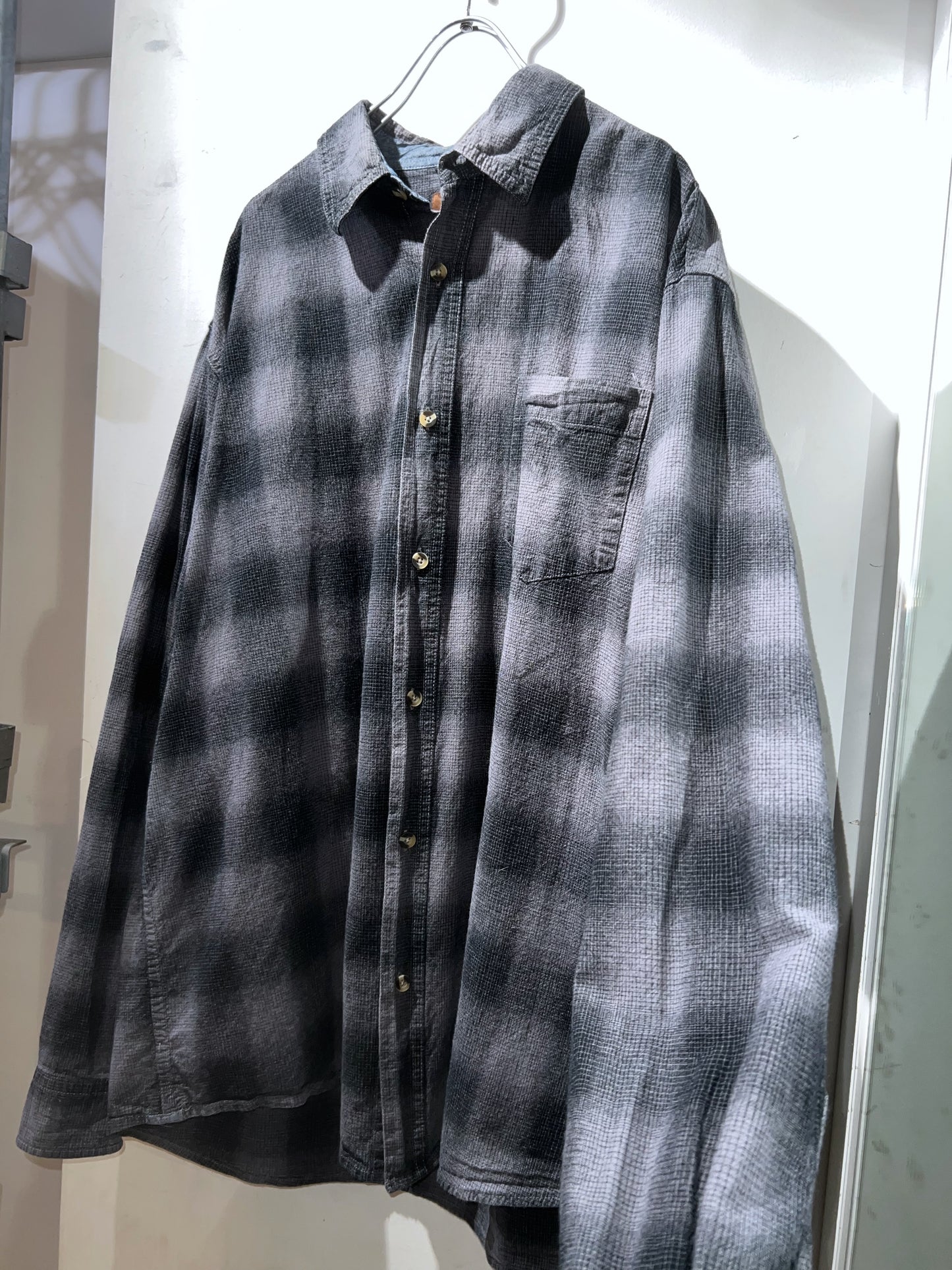 Old Lincoln Cotton Ombre Check Shirt