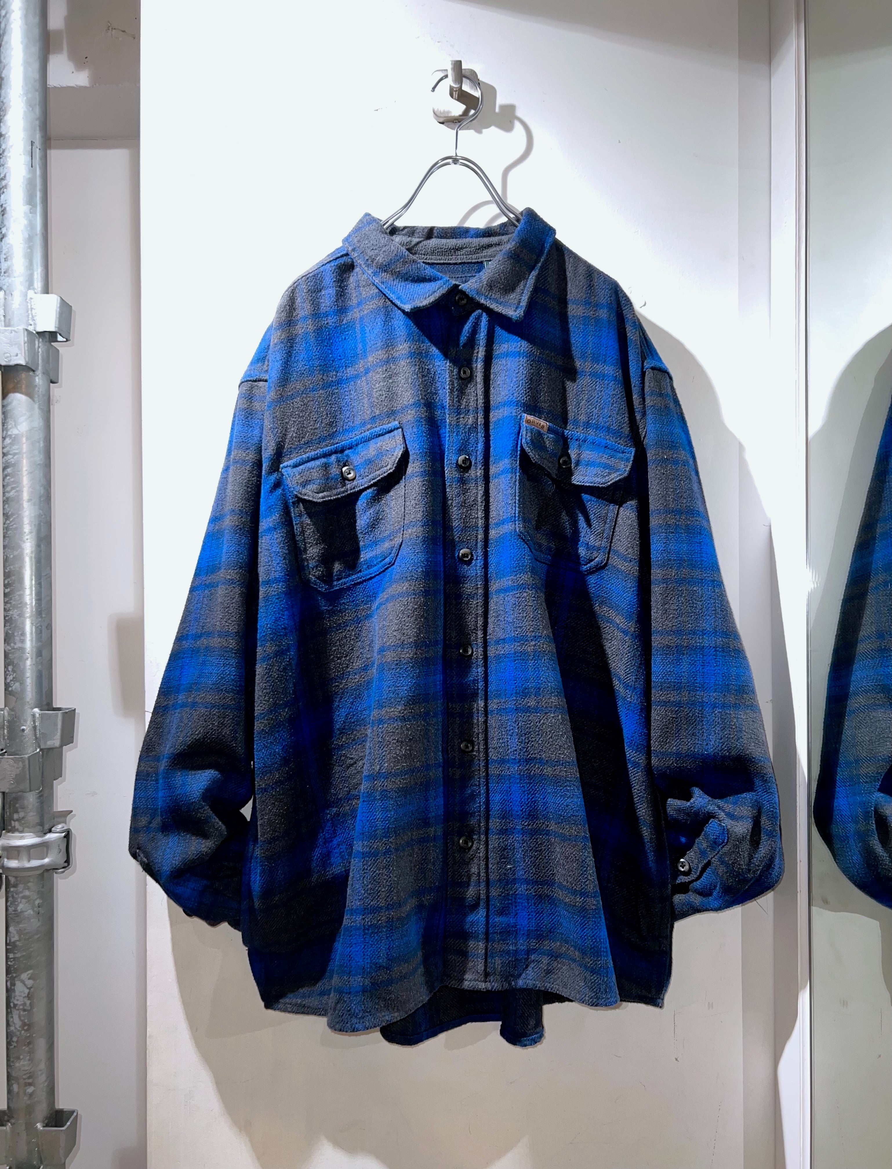 トップス 90s ORVIS heavy flannel ombre cpo shirt 90s ORVIS heavy flannel ombre cpo shirt - メルカリ