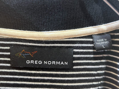 Greg Norman Striped Polo