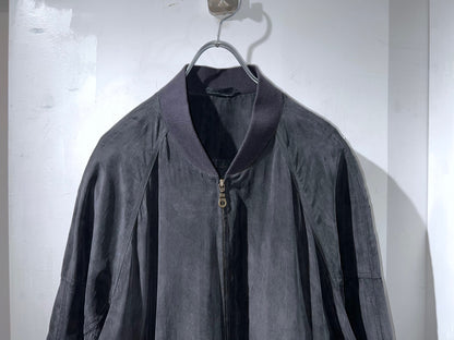 old Silk Zip-Up Blouson