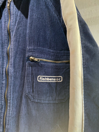 Fishbone Euro Vintage Corduroy Zip-Up Jacket