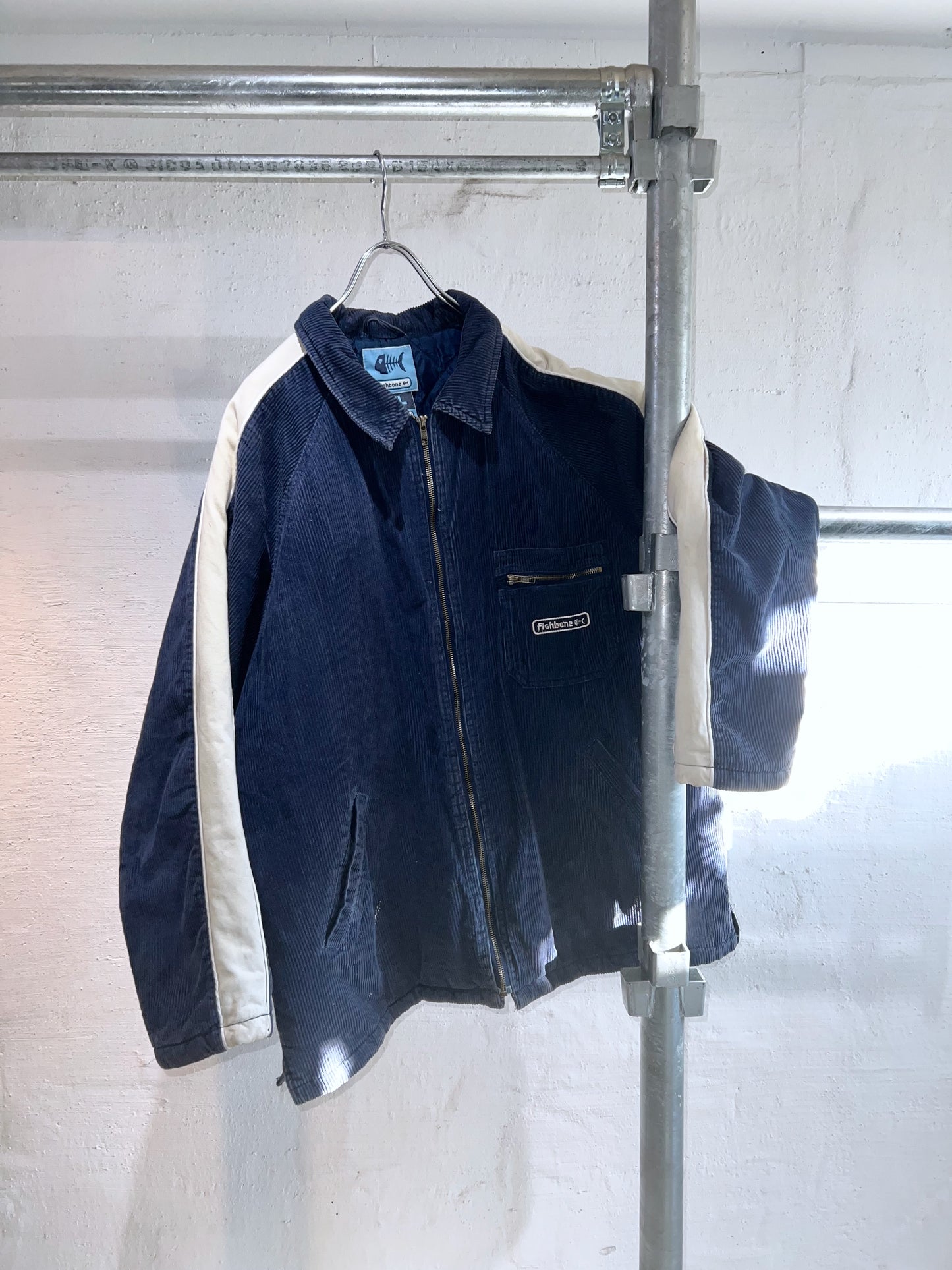 Fishbone Euro Vintage Corduroy Zip-Up Jacket