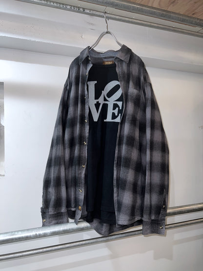 Old Lincoln Cotton Ombre Check Shirt