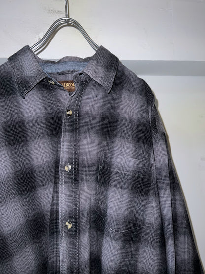 Old Lincoln Cotton Ombre Check Shirt