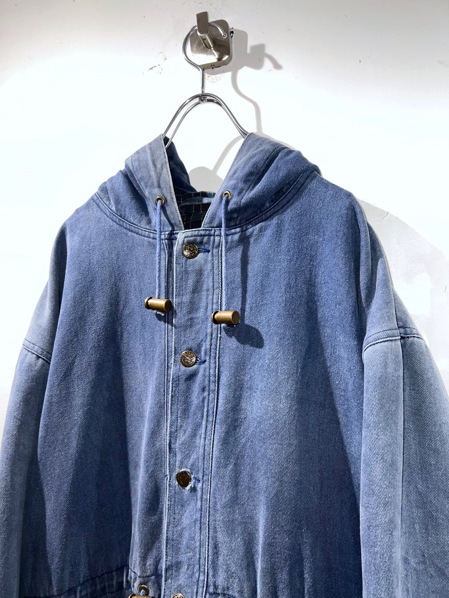 90's Denim Hooded Jacket