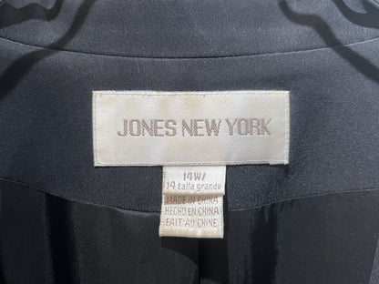 Vintage Black Silk Tailored Jacket