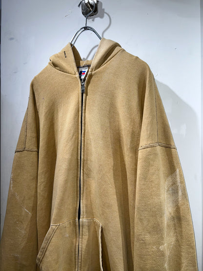90s Russell Athletics Oversized Zip-Up Hoodie
